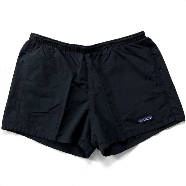 1988 Patagonia Mens 3” Nylon Baggies Shorts, Black (M)
