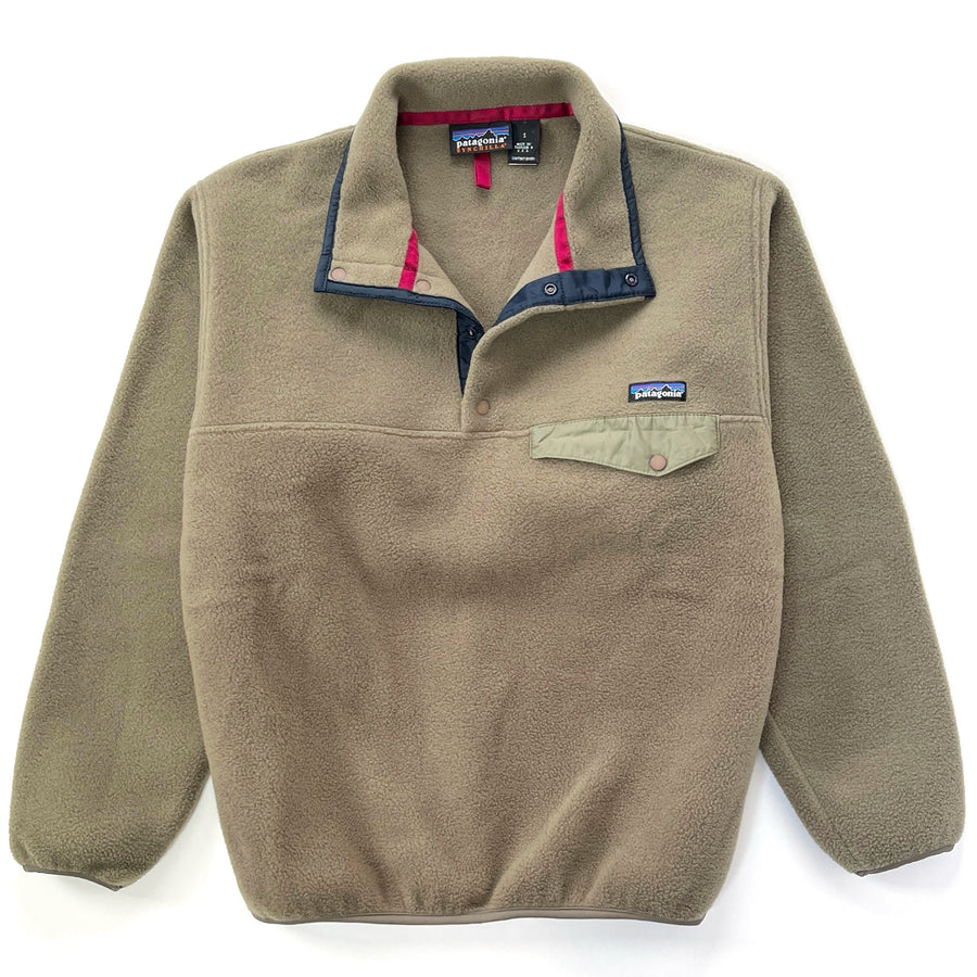 1996 Patagonia Made In The U.S.A. Synchilla Snap-T, Mushroom & Night Sky (S)