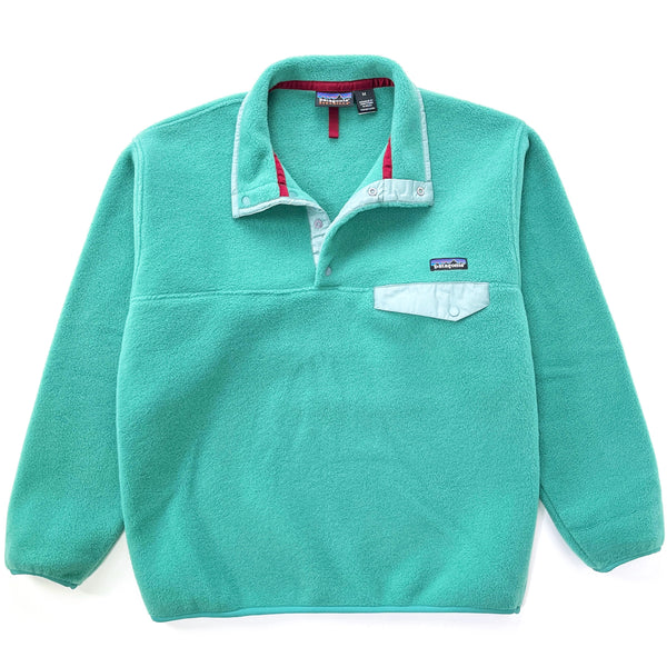 1998 Patagonia Synchilla Snap-T Fleece Pullover, Tropical Green (M)