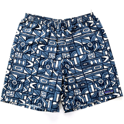 Patagonia (Modern) — 2024 Patagonia Mens 6” Nylon Baggies Shorts, New Visions: New Navy (S)