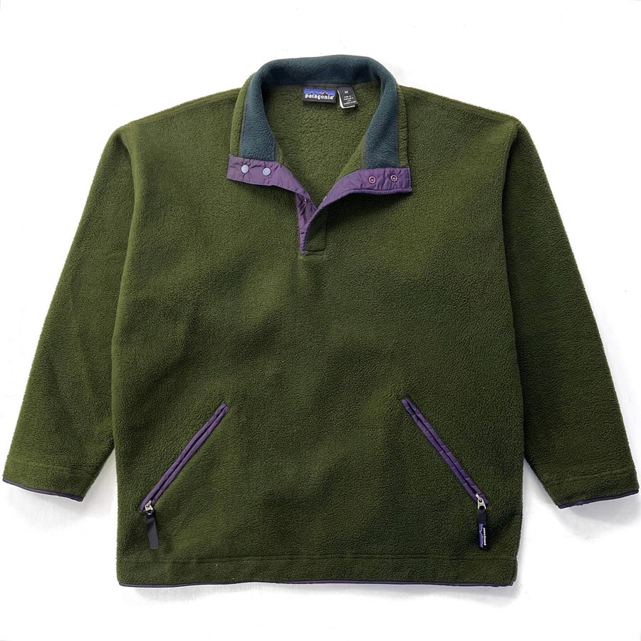 1994 Patagonia Synchilla Big-T Fleece Pullover, Dark Olive (L/XL)