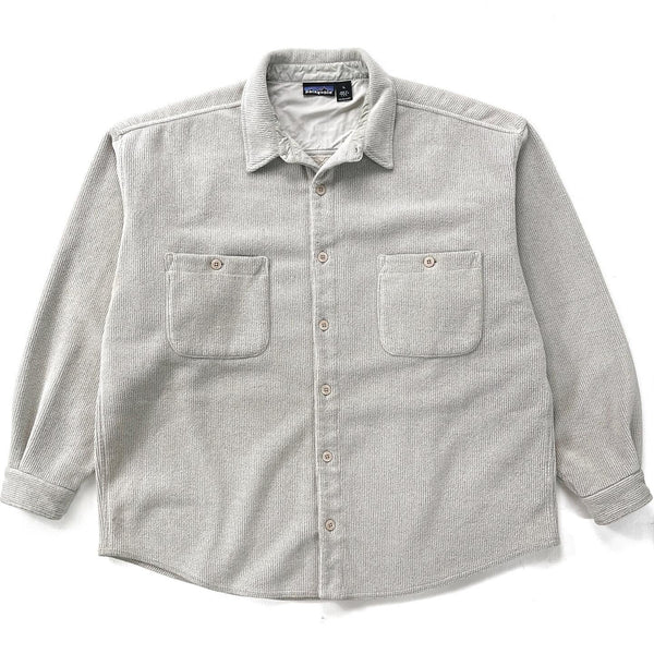 1997 Patagonia Cord Shearling Fleece Overshirt, Driftwood (XL)
