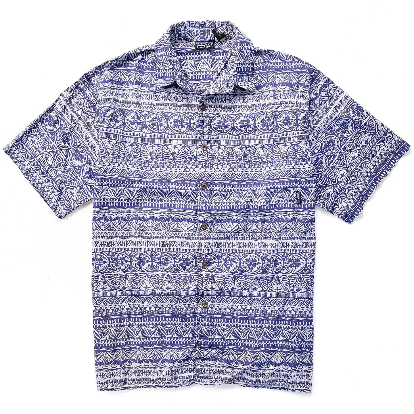 1997 Patagonia Organic Cotton A/C Print Shirt, Tradewinds (M)