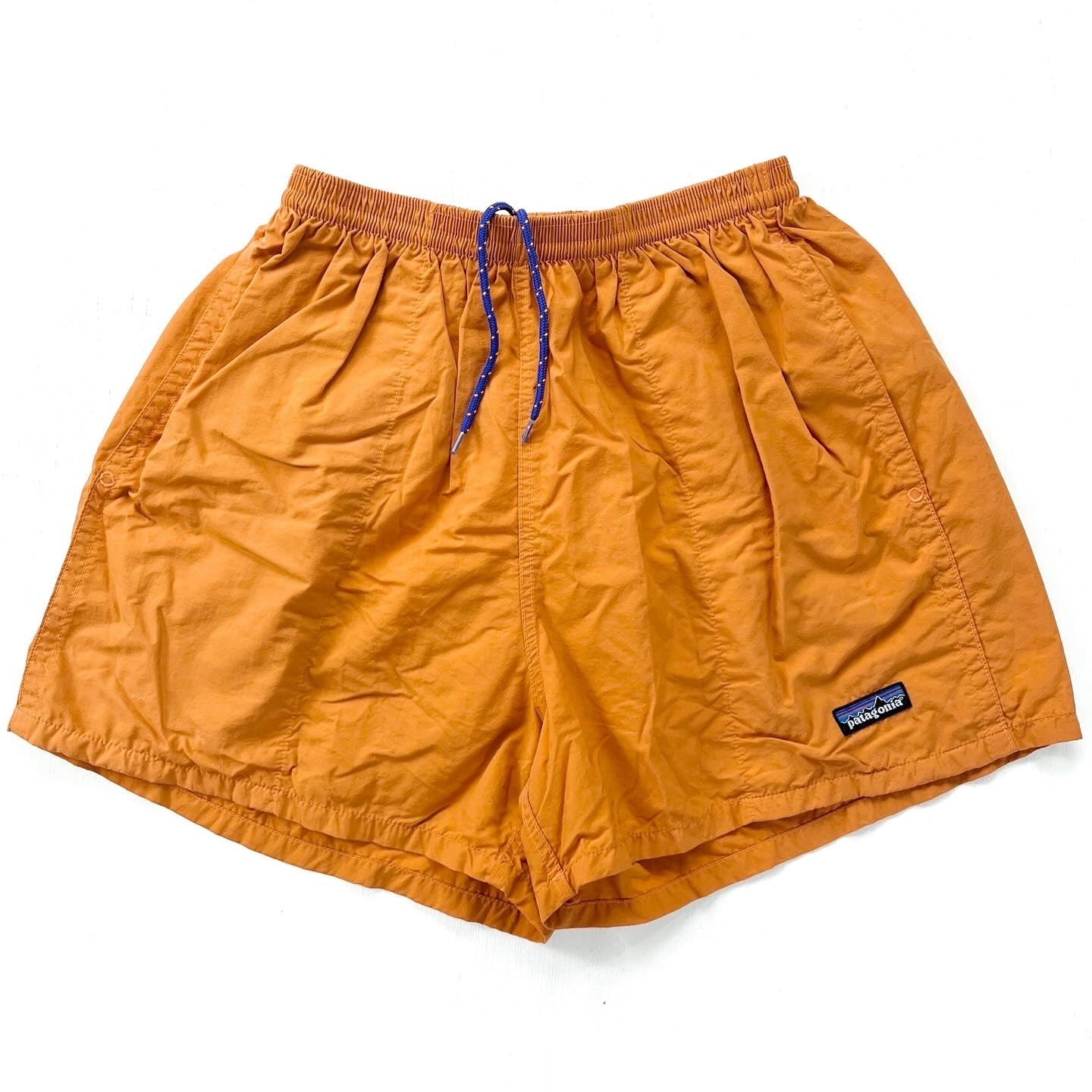 1999 Patagonia Mens 3.5” Baggies Shorts, Burnt Orange (M)