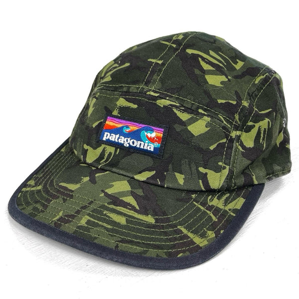 2017 Patagonia Board Short Label Tradesmith Hat, Green Camo (OS)