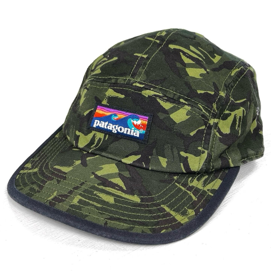 2017 Patagonia Board Short Label Tradesmith Hat, Green Camo (OS)