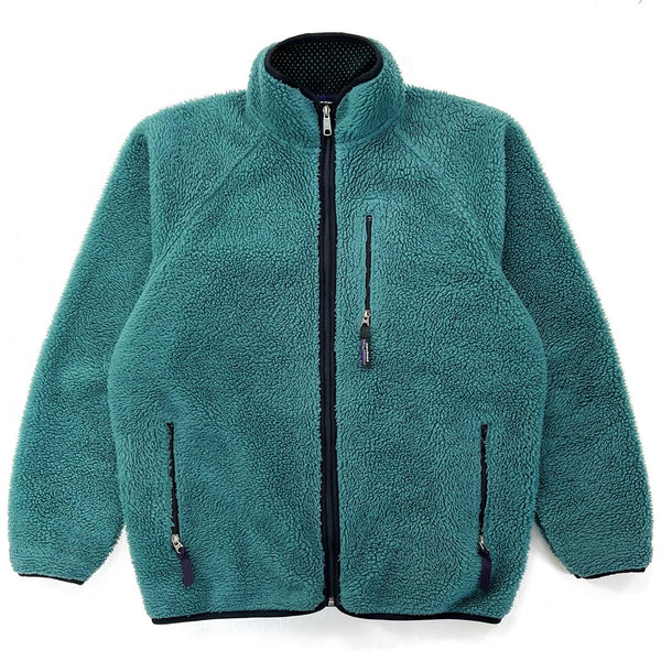 1997 Patagonia Made In The U.S.A. Retro Pile Cardigan, Fir Green (XL)