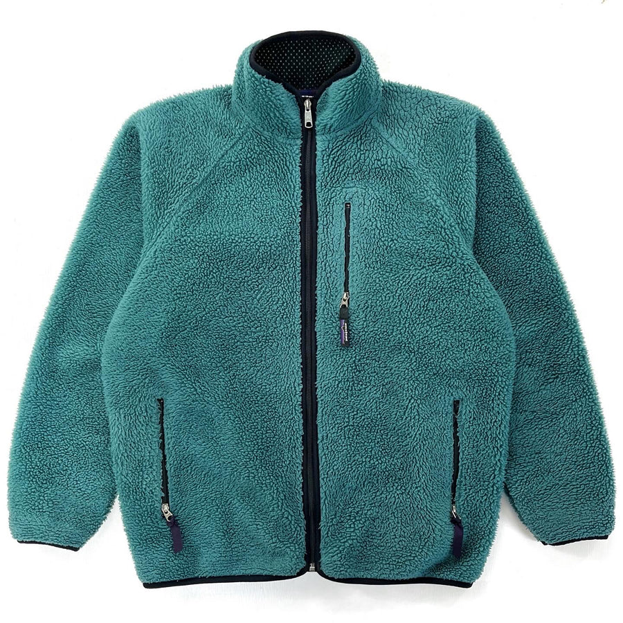 1997 Patagonia Made In The U.S.A. Retro Pile Cardigan, Fir Green (XL)