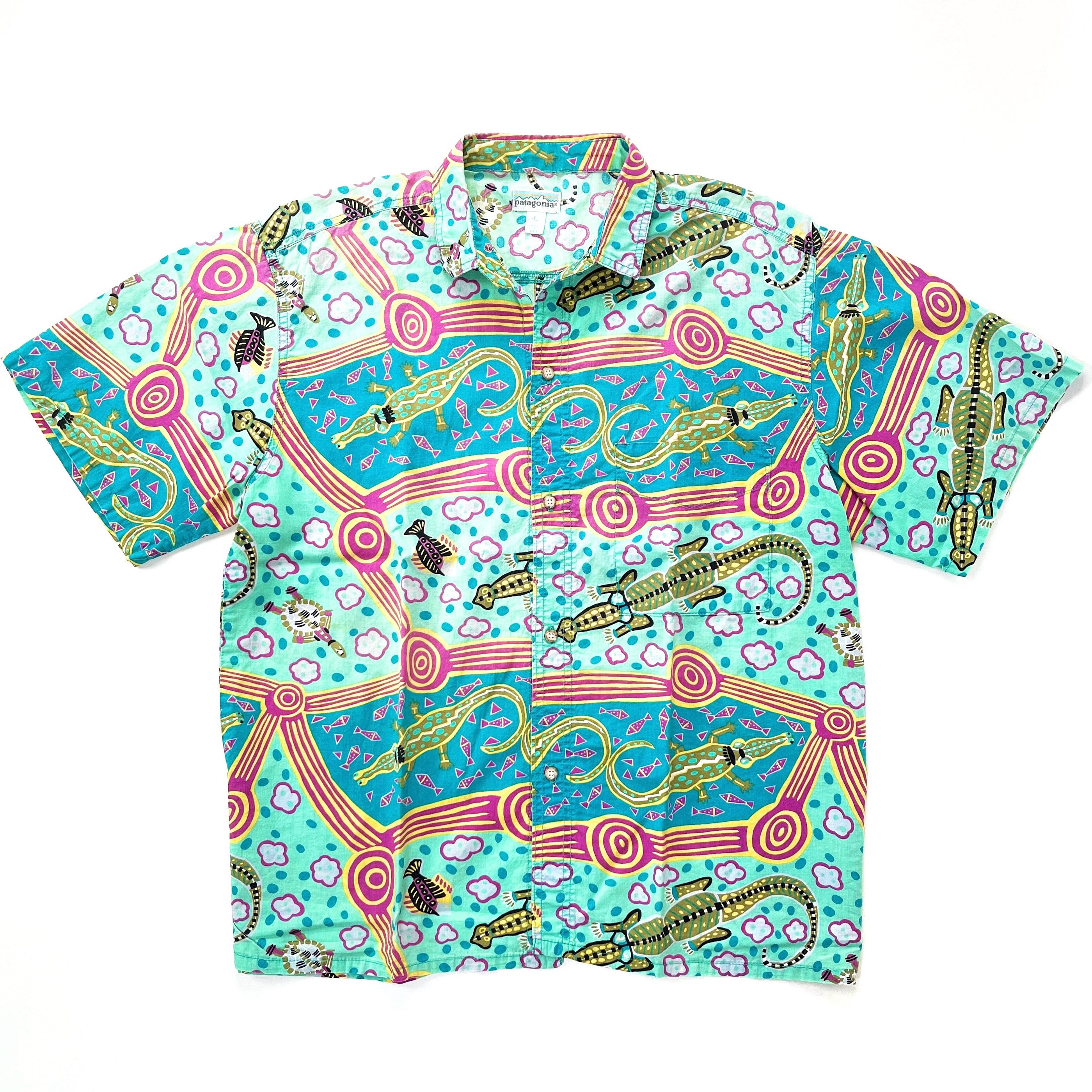 1990 Patagonia Limited Edition Air Conditioned Cotton Shirt, Crocodile (L)