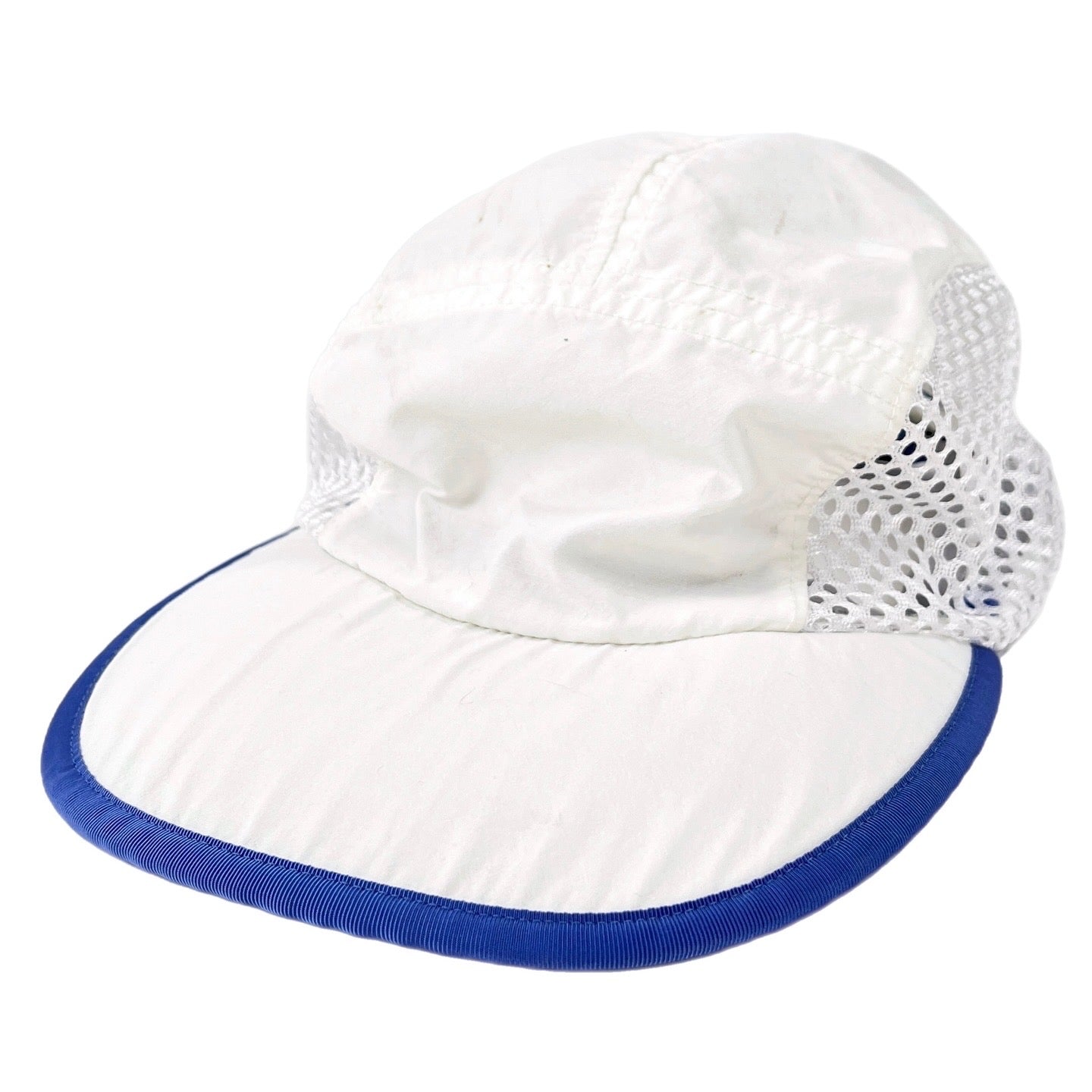 2000 Patagonia Made In The U.S.A. Vented Duckbill Cap, White & Blue (L)