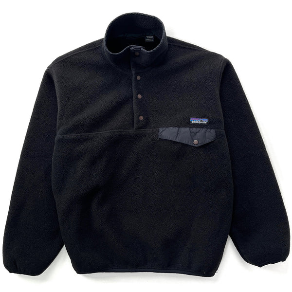 1995 Patagonia Synchilla Snap-T Pullover, Black & Hunter (S)