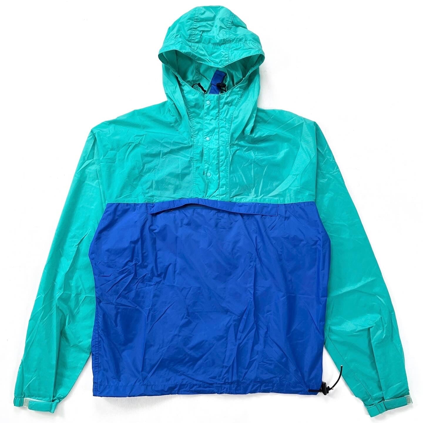 1984 Patagonia Nylon Featherweight Pullover, Emerald Cobalt (M)
