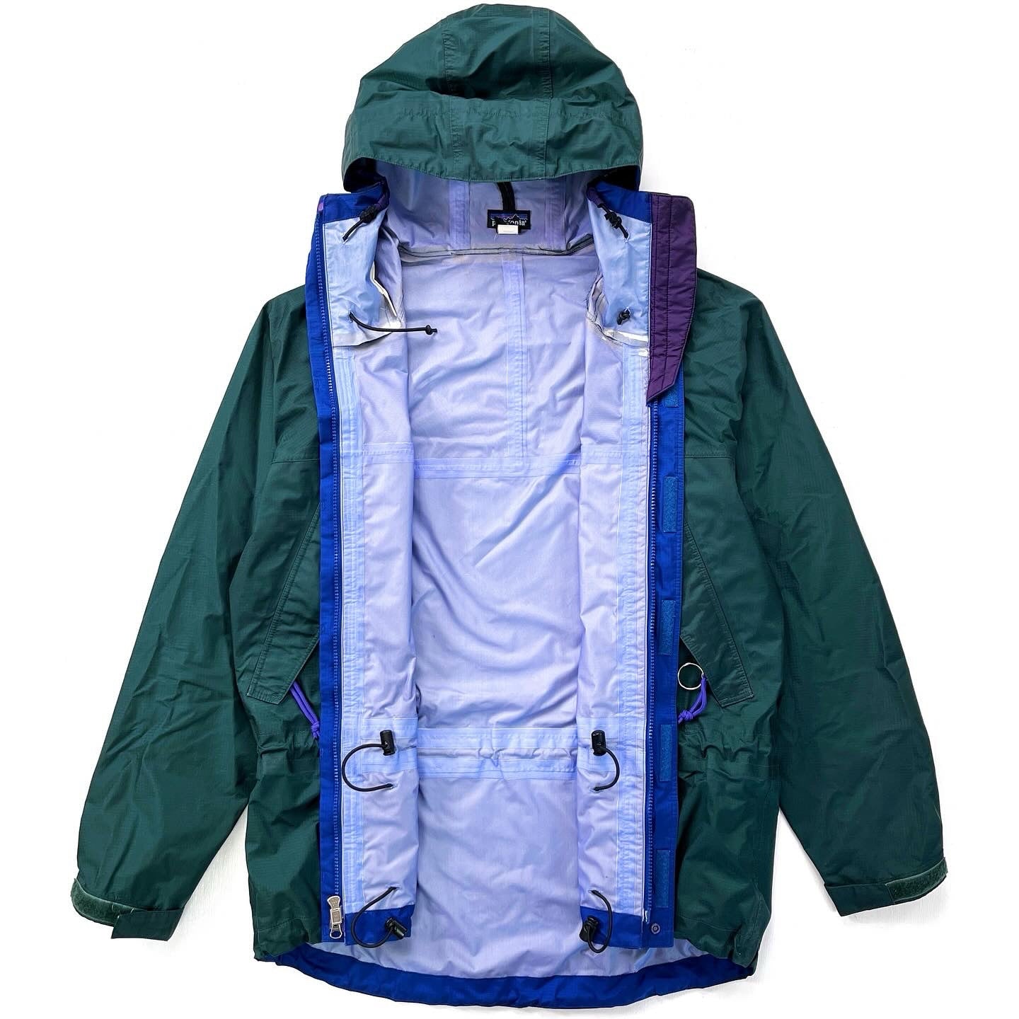 1997 Patagonia Super Pluma Jacket, Hunter & Blue Ribbon (L)