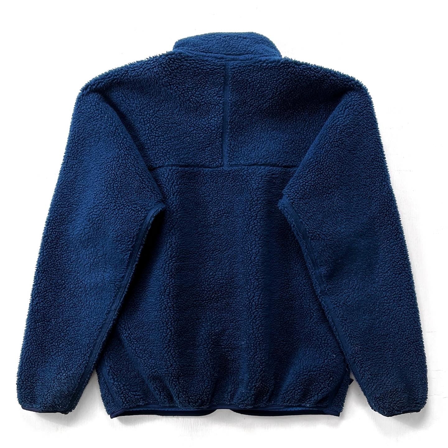 1995 Patagonia Made In The U.S.A. Retro Pile Cardigan, Navy (S/M)