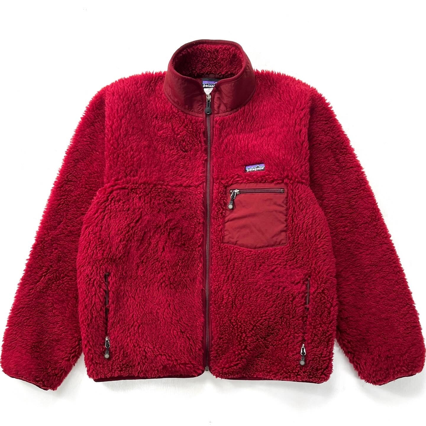 2005 Patagonia “Deep Pile” Classic Retro Cardigan, Pandora Red Heather (L)