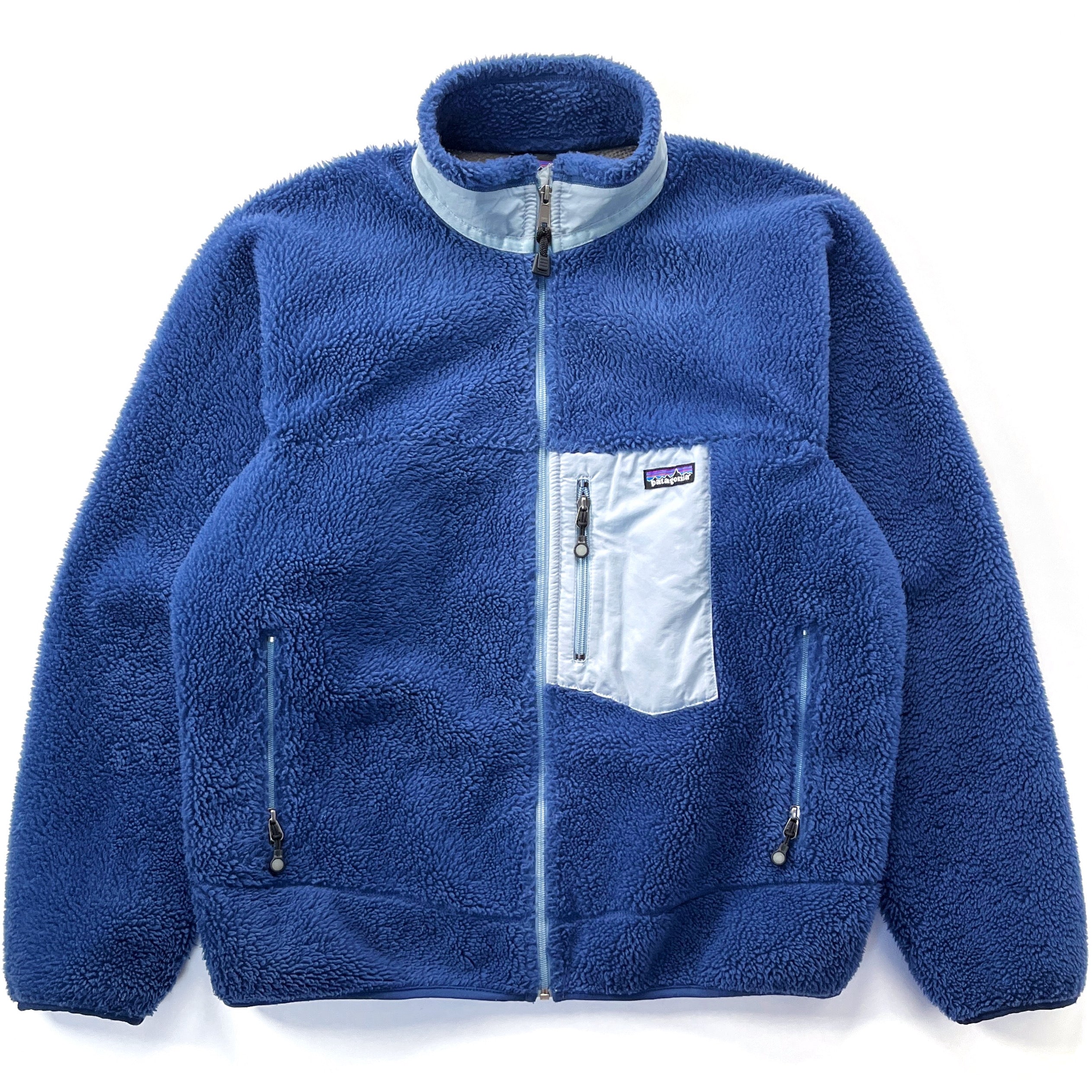 2005 Patagonia Made In The U.S.A. Classic Retro-X Fleece Jacket, Horizon Blue (L)