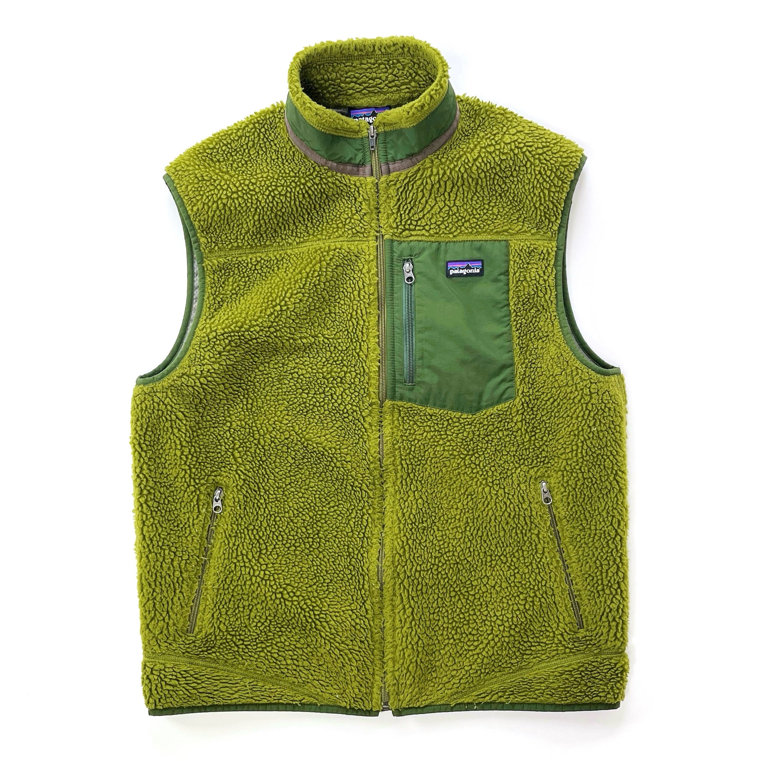 2013 Patagonia Classic Retro-X Fleece Vest, Willow Herb Green (L)