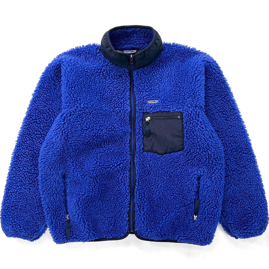 2001 Patagonia Classic Retro Cardigan, Cerulean & Taupe (XL)