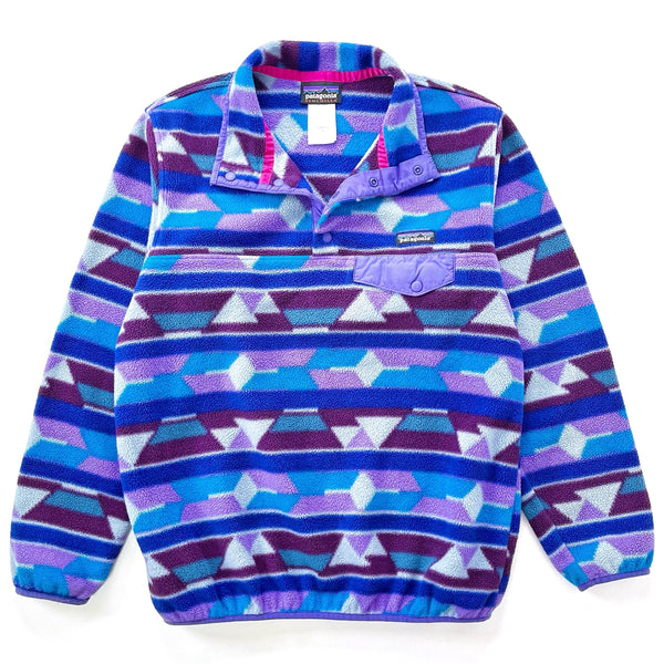 2014 Patagonia Womens Printed Synchilla Snap-T Pullover, Guatemalan Tango (M)