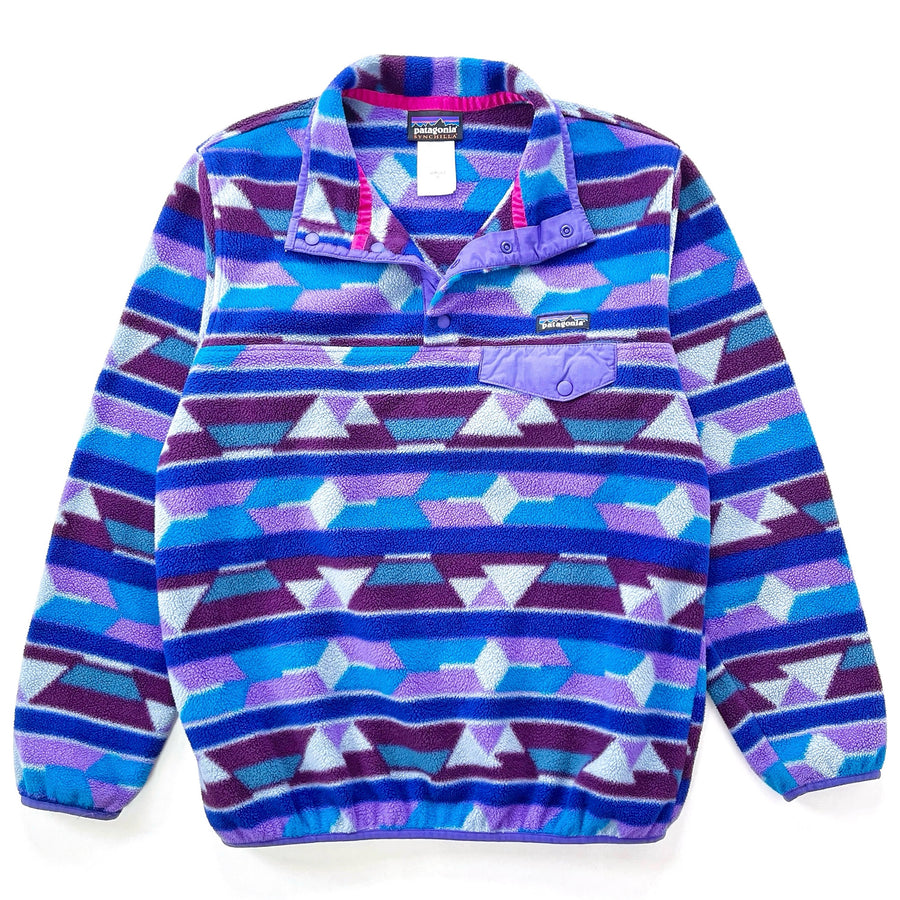 2014 Patagonia Womens Printed Synchilla Snap-T Pullover, Guatemalan Tango (M)
