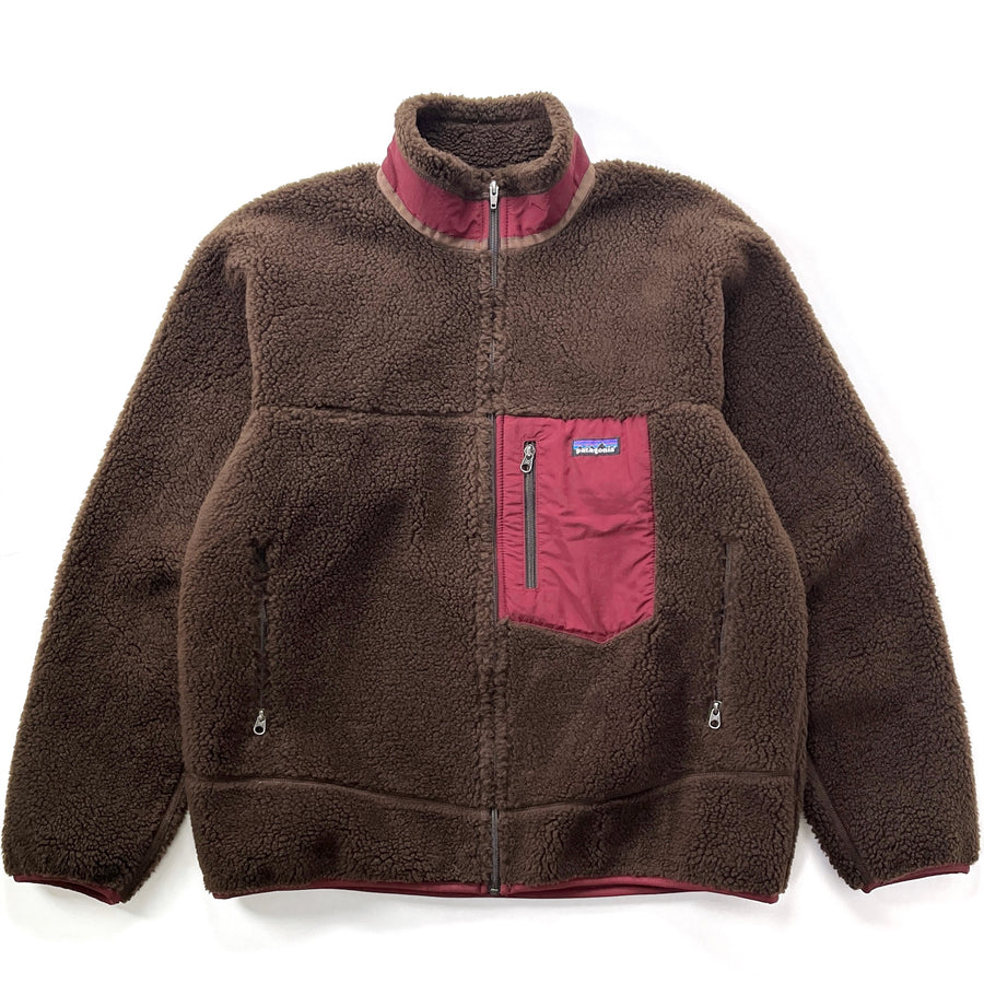 2011 Patagonia Retro-X Fleece Jacket, Black Oak & Pomegranite (L)