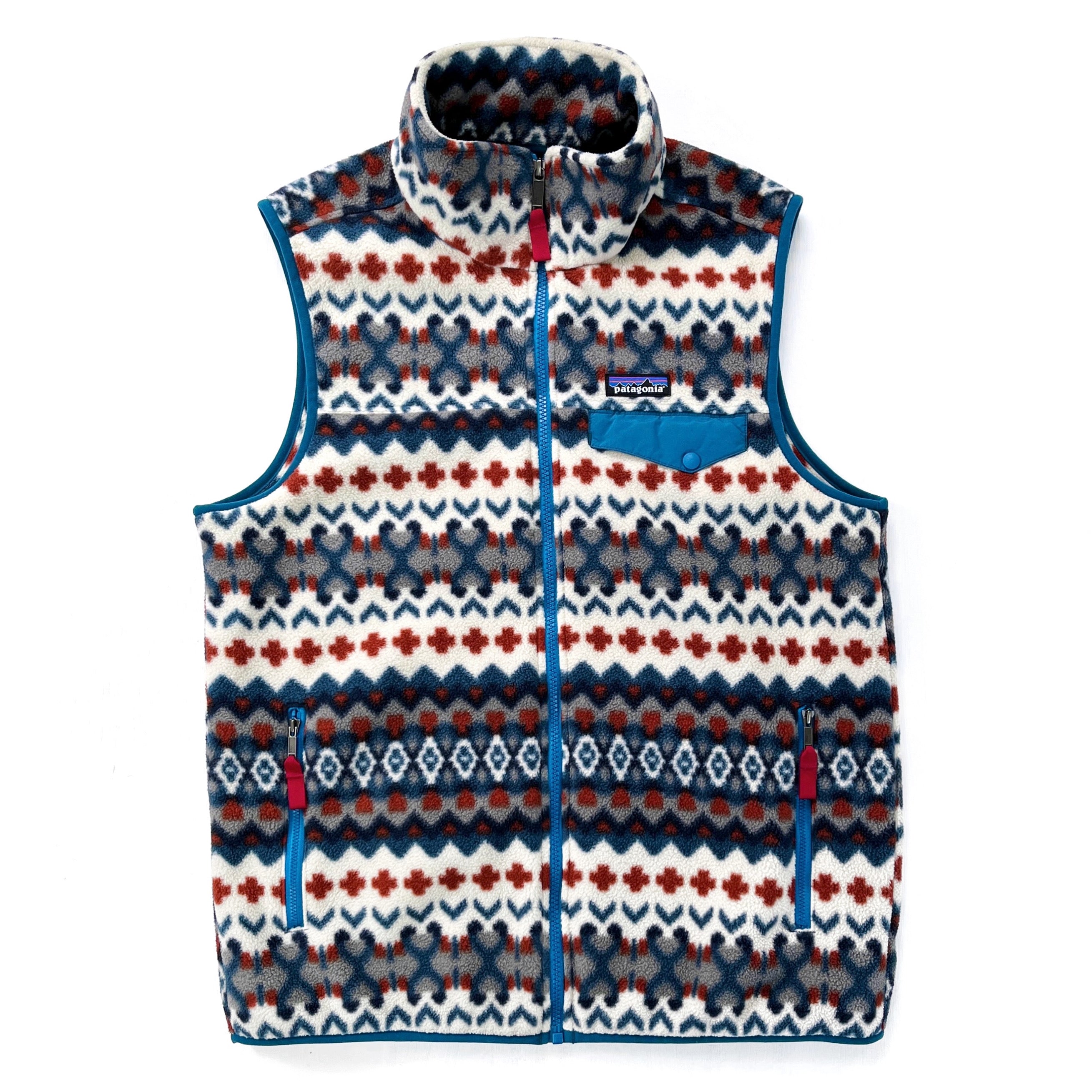 2015 Patagonia Printed Synchilla Fleece Vest, Cliff: Underwater (S/M)