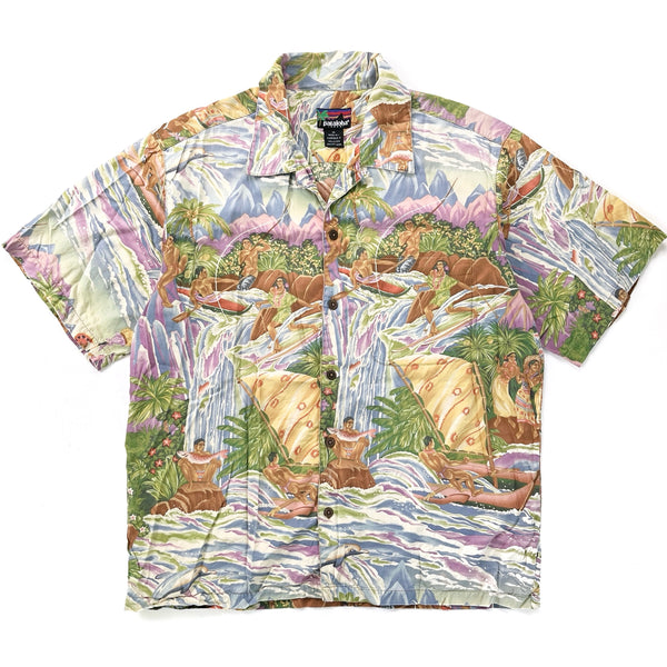 1994 Patagonia Limited Edition Pataloha Print Shirt, Paradise: Multi Hue (M)