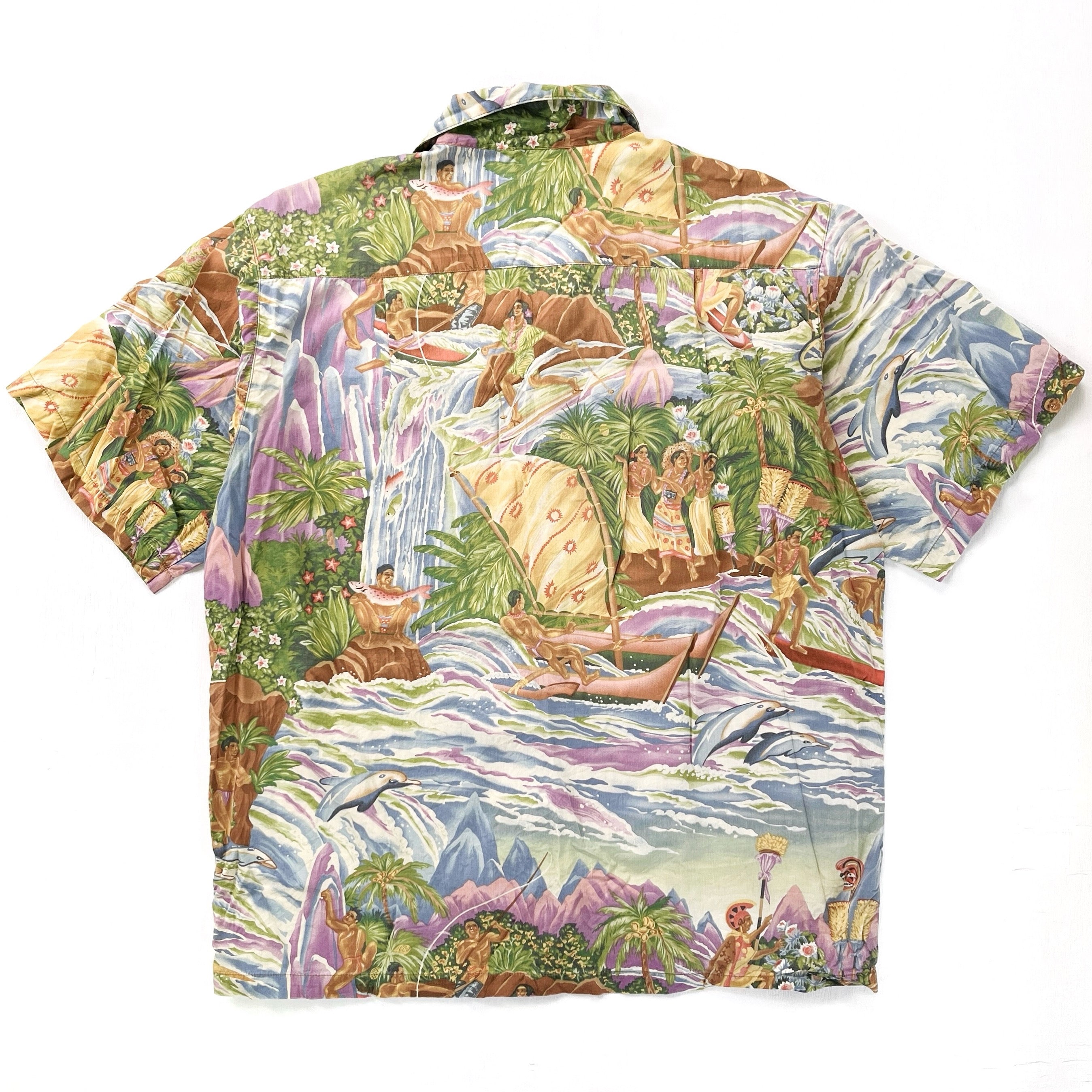 1994 Patagonia Limited Edition Pataloha Print Shirt, Paradise: Multi Hue (M)