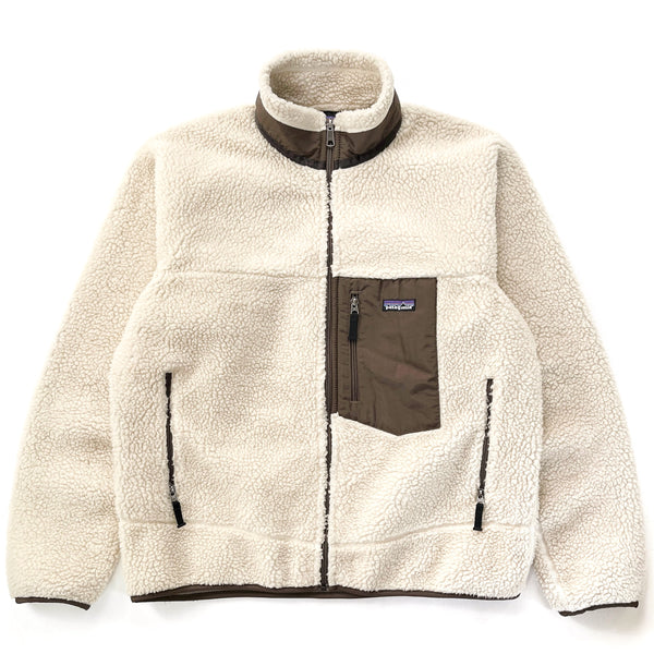 2008 Patagonia Classic Retro-X Jacket, Natural & Mushroom (L)