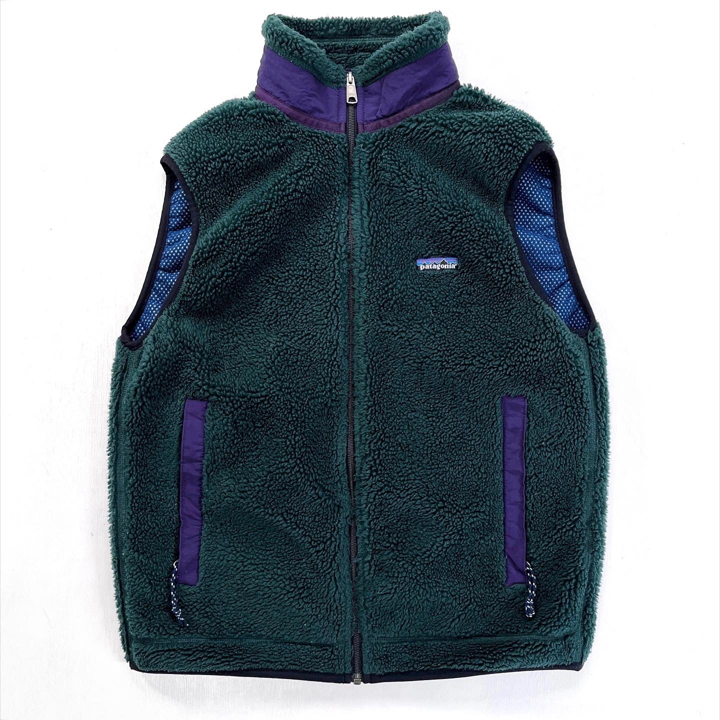 1997 Patagonia P.E.F. Retro-X Vest, Hunter & Regal Purple (M)