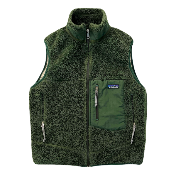 2000 Patagonia Made In The U.S.A. Retro-X Vest, Dark Moss (S)