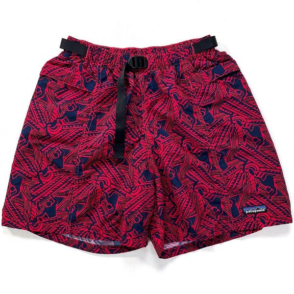 1999 Patagonia Mens 5” River Shorts, Paddlers: Phoenix Red (S)