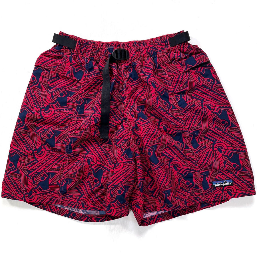 1999 Patagonia Mens 5” River Shorts, Paddlers: Phoenix Red (S)