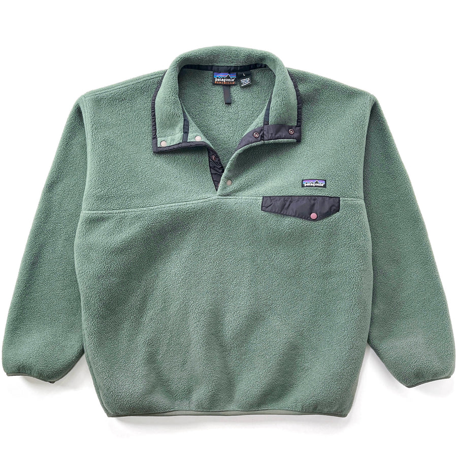 2002 Patagonia Synchilla Snap-T Pullover, Eucalyptus & Condor (L)