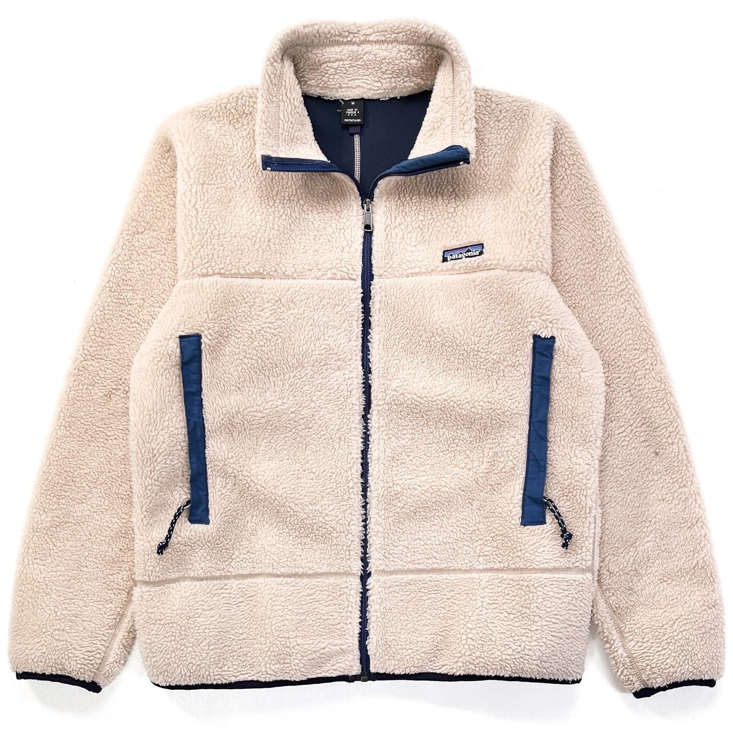 1997 Patagonia Mens P.E.F. Retro-X Jacket, Natural & Night Sky (M)