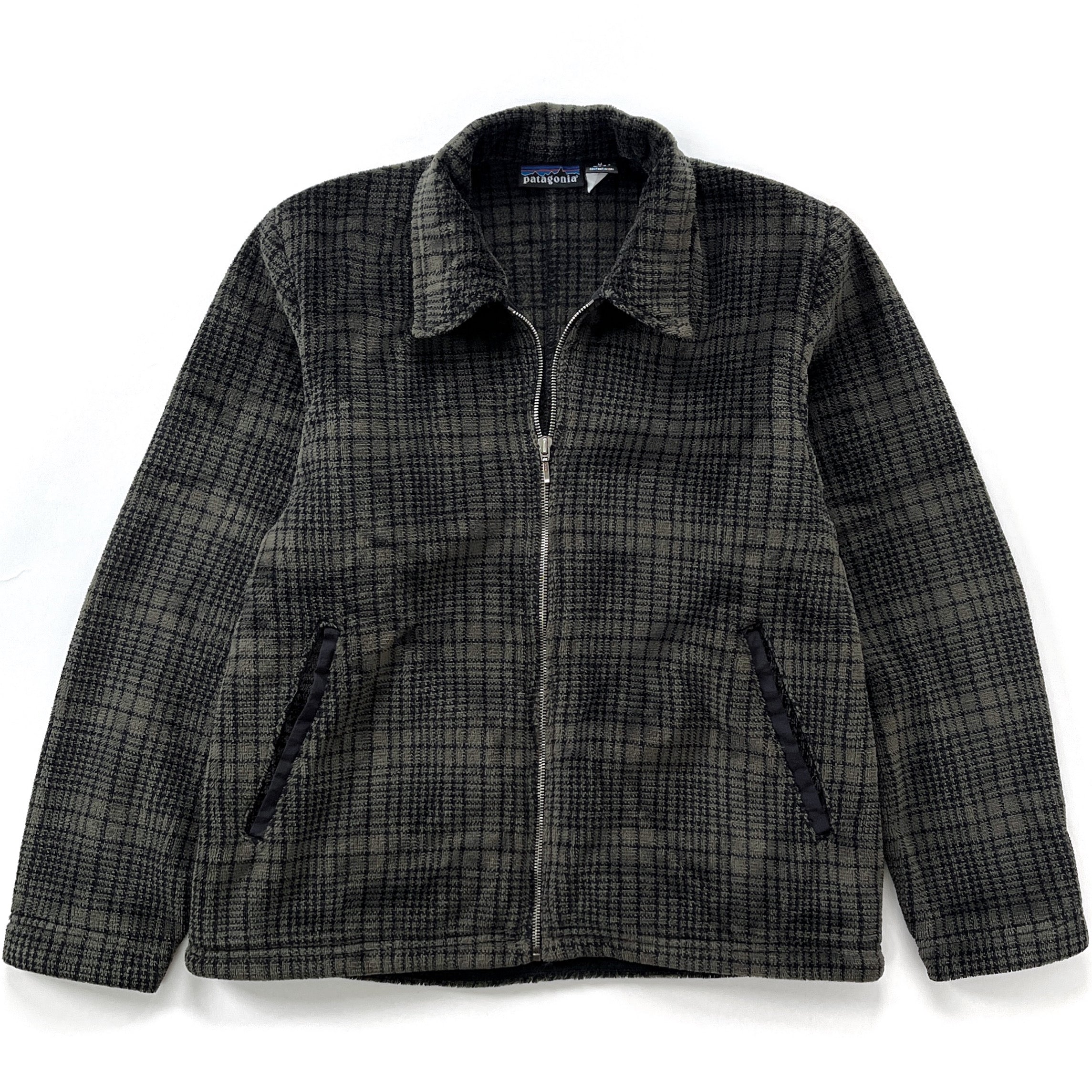 1997 Patagonia Womens Ultra-Plush Fleece Overshirt, Berkshire: Dark Ash (M)