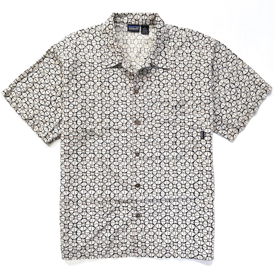1999 Patagonia Mens Organic Cotton A/C Shirt, Sand Dollar (L/XL)