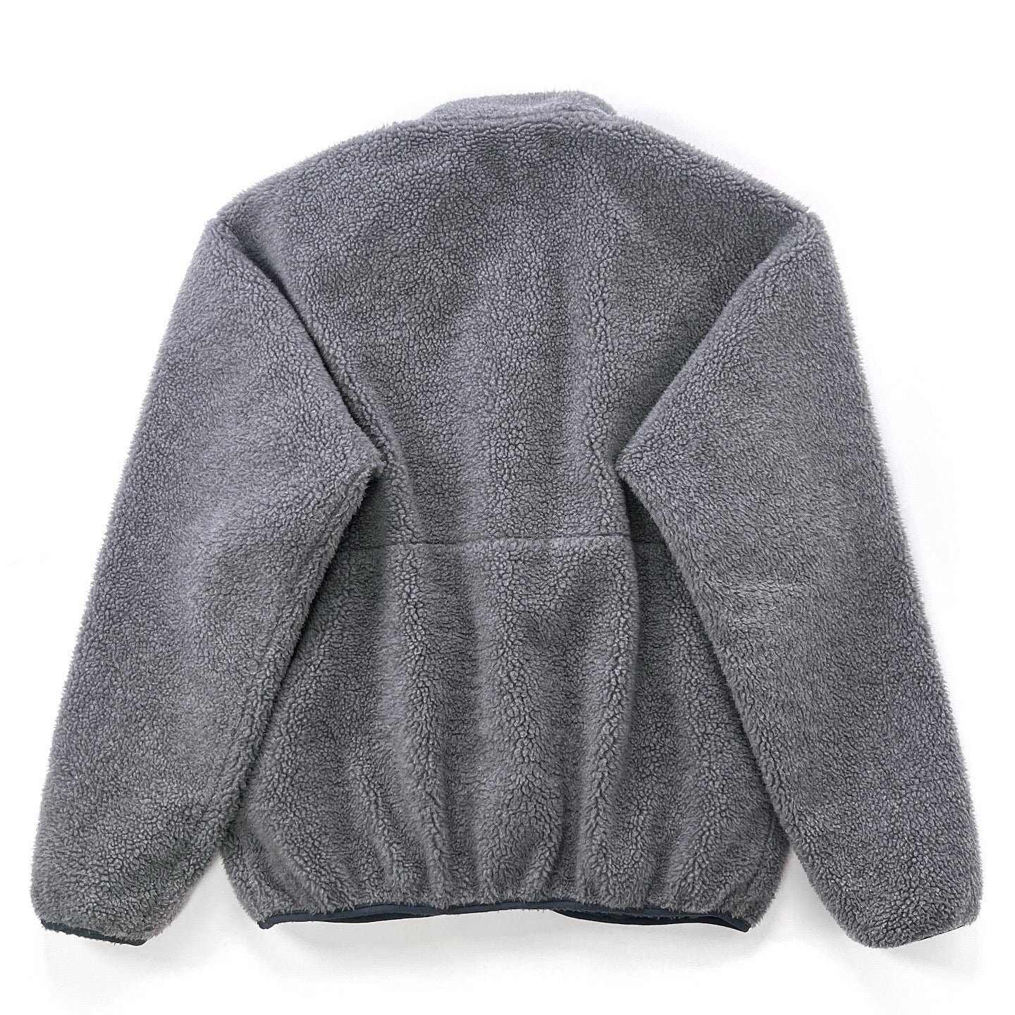 1993 Patagonia Reversible Deep Pile Glissade Cardigan, Charcoal & Chili (L)