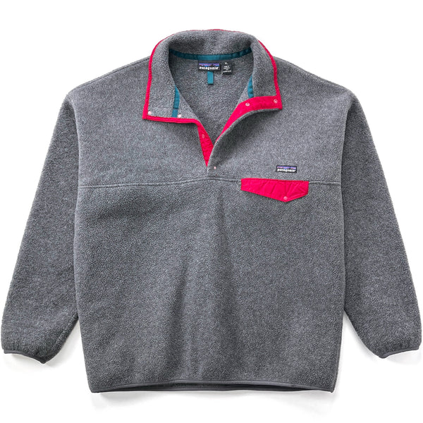 1993 Patagonia Made In The U.S.A. “No Snow” Synchilla Snap-T, Charcoal (XL)