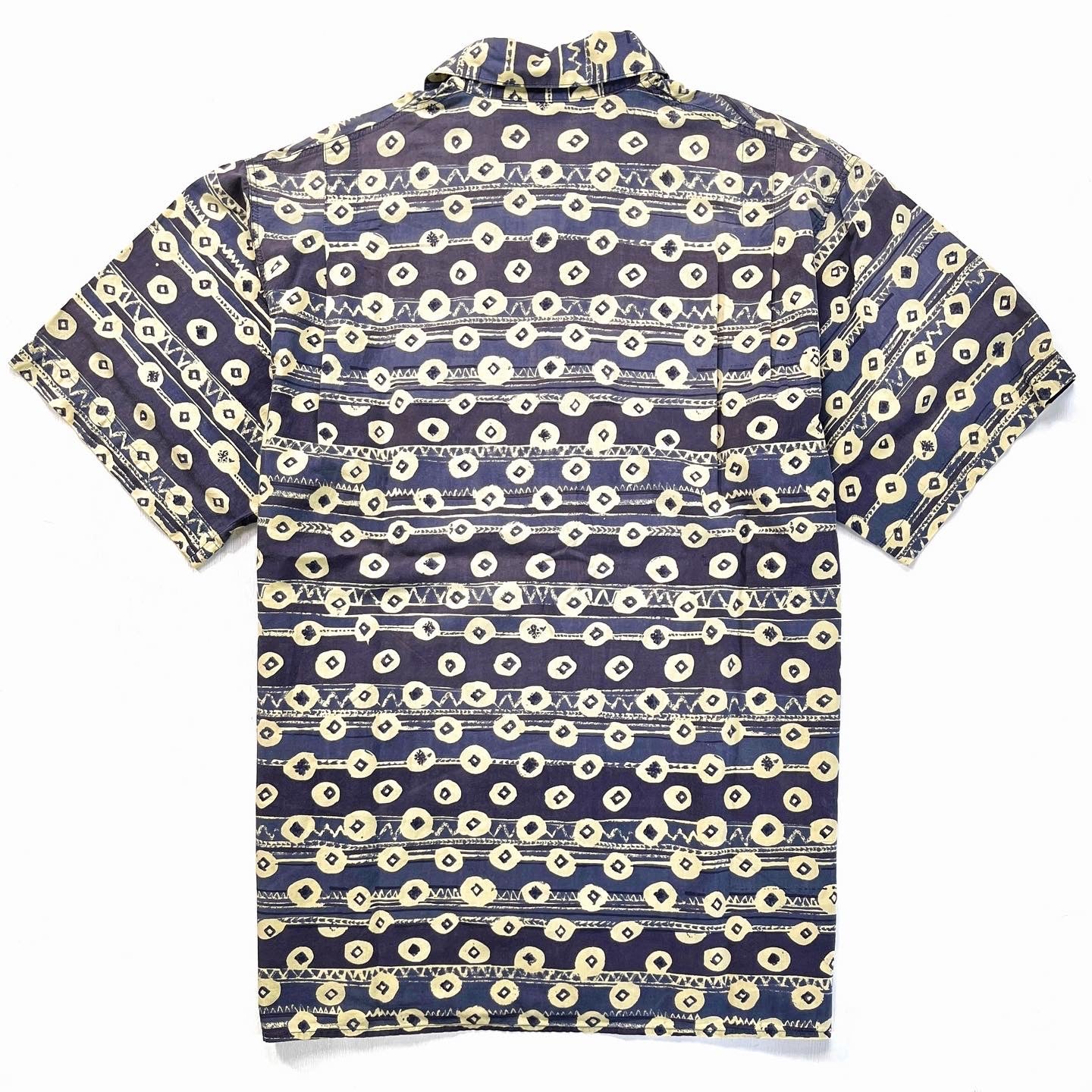 1995 Patagonia Mens Surya Batik Print Shirt, Tribal: Condor (M/L)