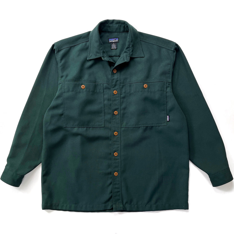 1996 Patagonia Heavyweight Cotton Twill Work Shirt, Hunter (L)