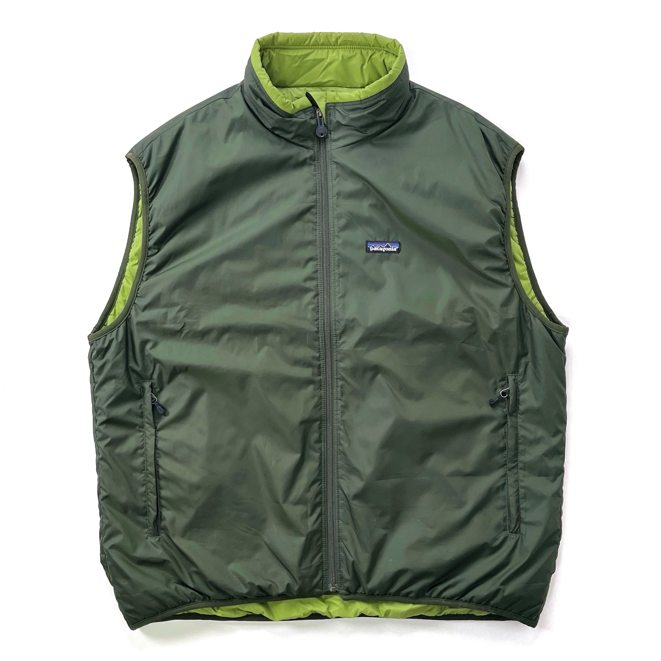 2004 Patagonia Puffball Full-Zip Insulated Ripstop Vest, Loden Green (XXL)