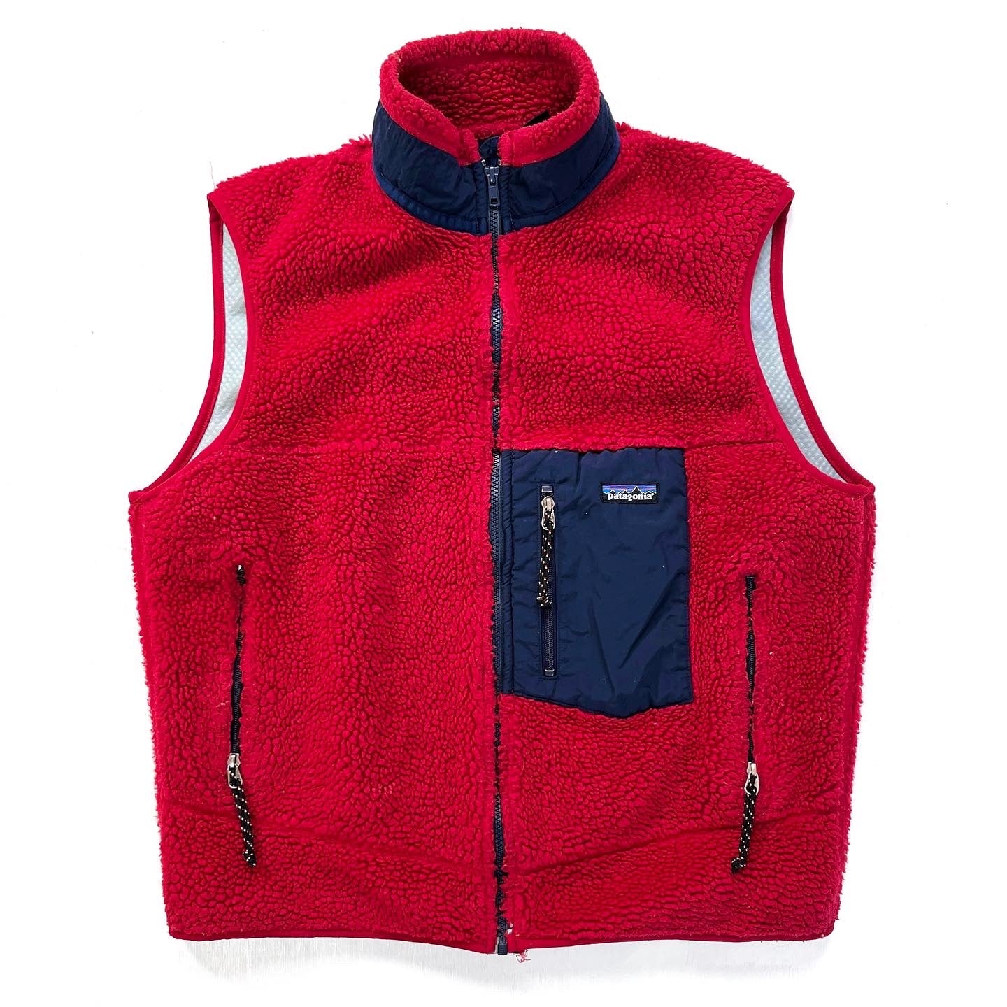 1999 Patagonia Classic Retro-X Vest, Burnt Chili & Navy (M/L)