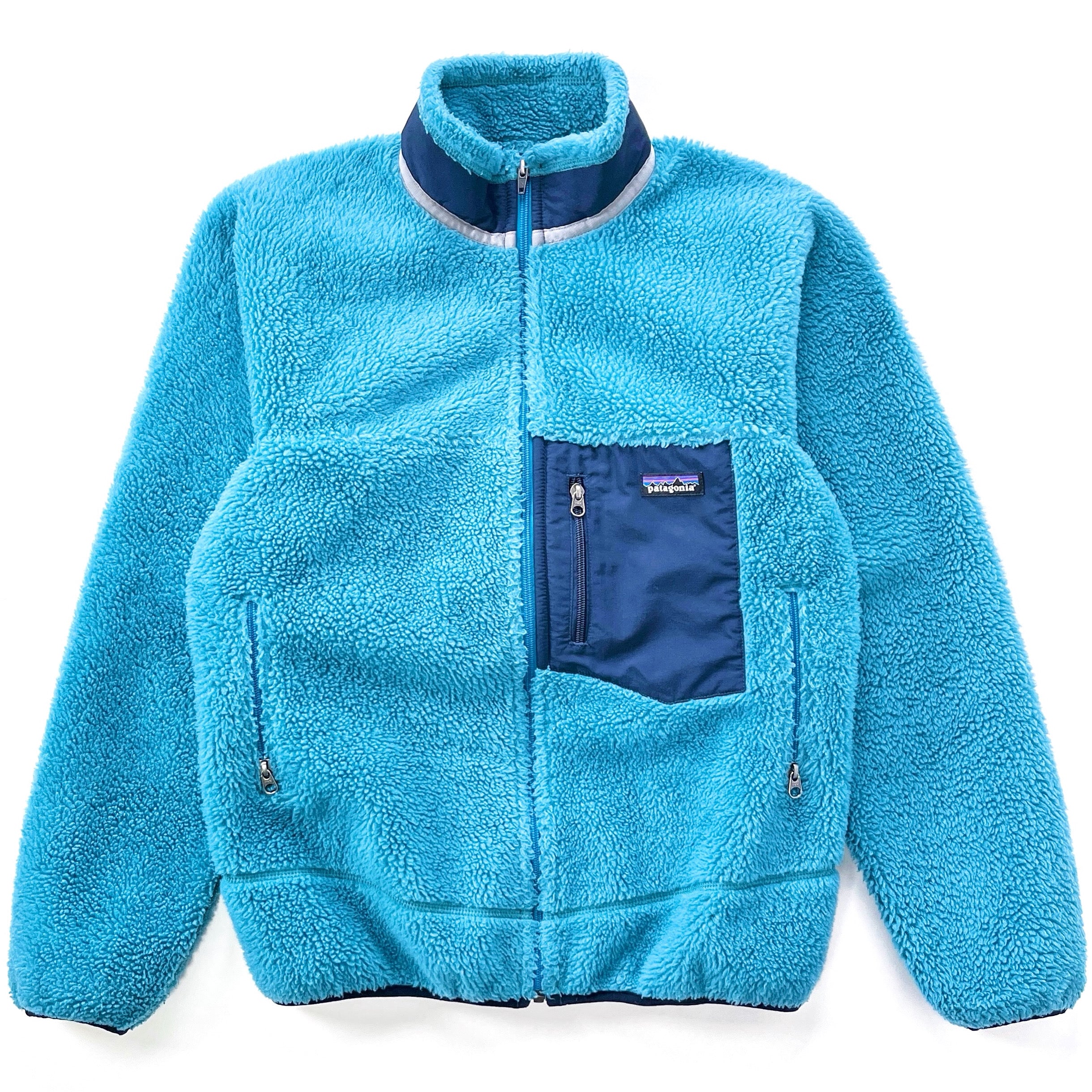 2015 Patagonia Retro-X Fleece Jacket, Underwater Blue & Navy (S)