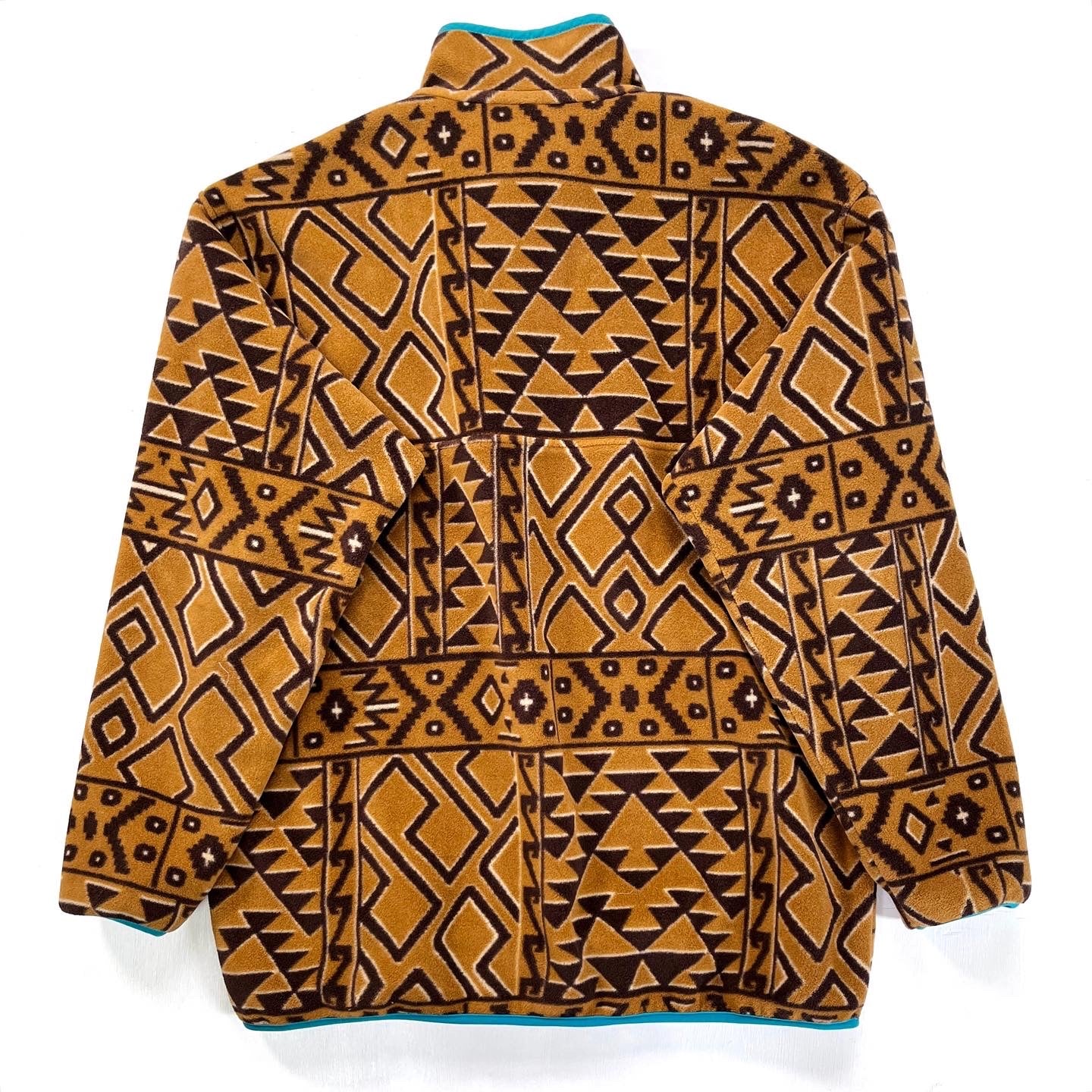 2014 Patagonia Printed Synchilla Snap-T, Montana Siete: Brown (L/XL)