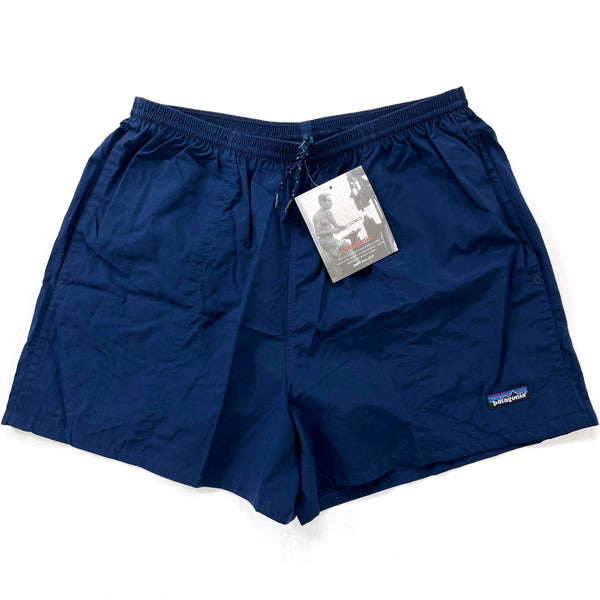 1999 Patagonia Mens 3.5” Nylon Baggies Shorts, Storm Blue (L)