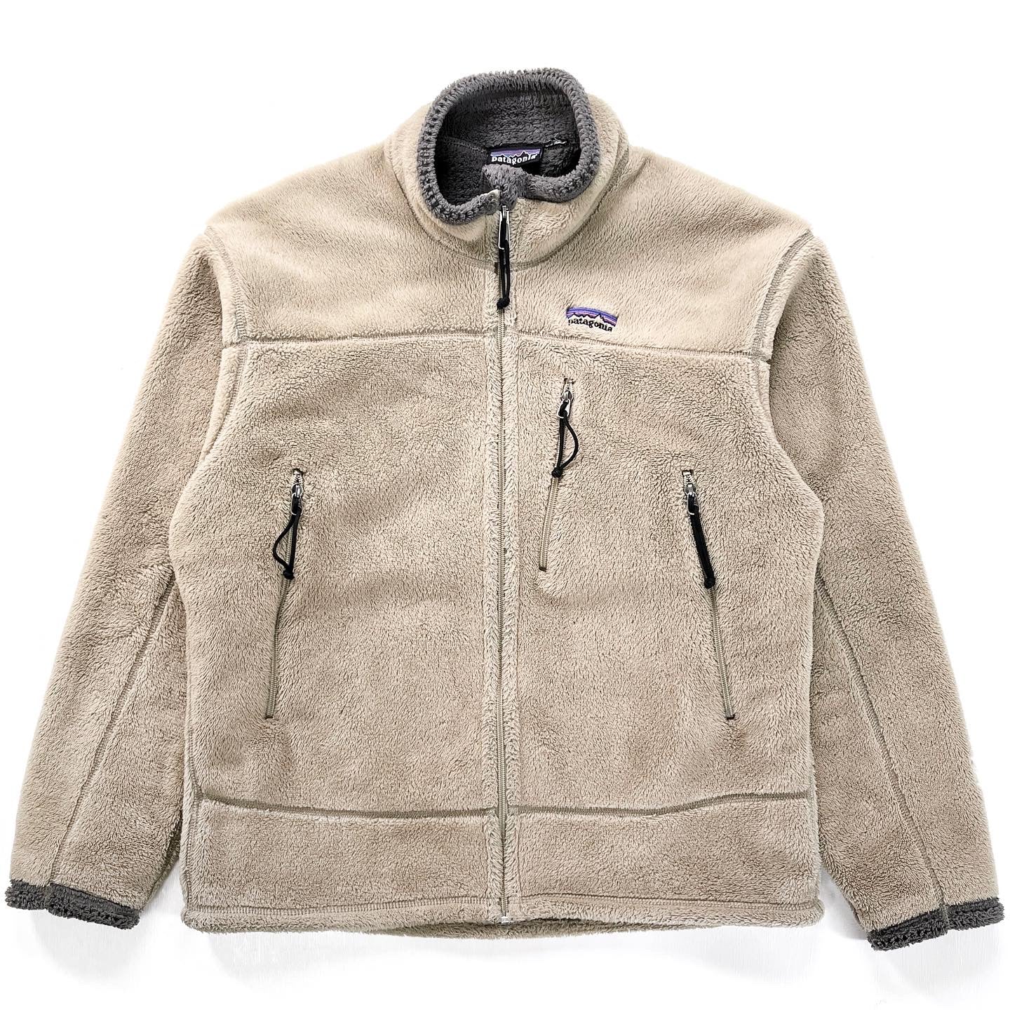 2002 Patagonia Mens R4 Regulator Fleece Jacket, Retro Khaki (L)