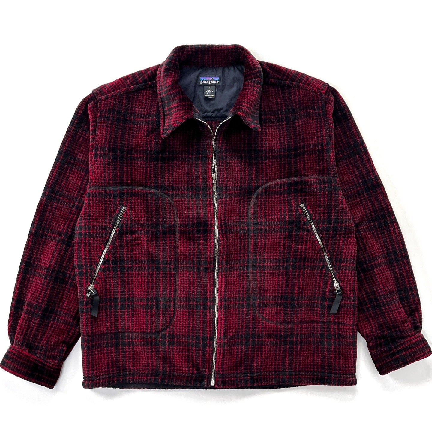 1997 Patagonia Ultra-Plush Fleece Overshirt, Adirondack: Carmine (L)
