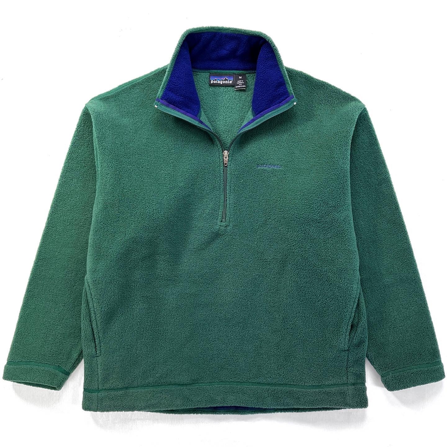 1994 Patagonia Made In The U.S.A. Synchilla Sweater, Spruce (M)