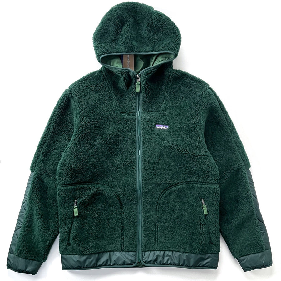 2021 Patagonia Recycled Deep Pile Sherpa Fleece Hoody, Northern Green (L)
